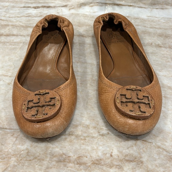 Preowned Tory Burch camel leather ballet flats - Picture 4 of 6